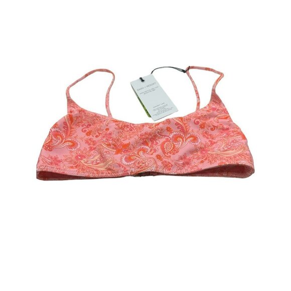 VDM the Label Sienna Pink Paisley Bikini Top Size Small - Picture 4 of 9